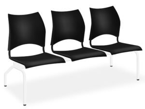 Flow-longarina-3lugares-preta(pe-curvo-pintado-BRANCO)